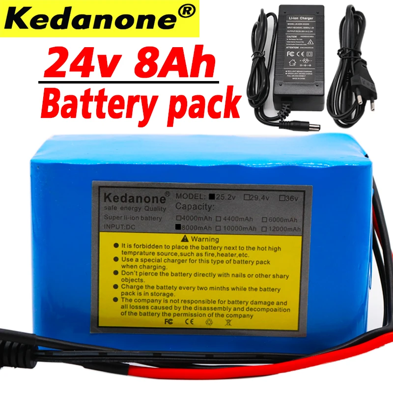 100% 6S4P 24 v 8Ah литиевая батарея esooter 25 V литий ионный аккумулятор для коляски DC 250 w