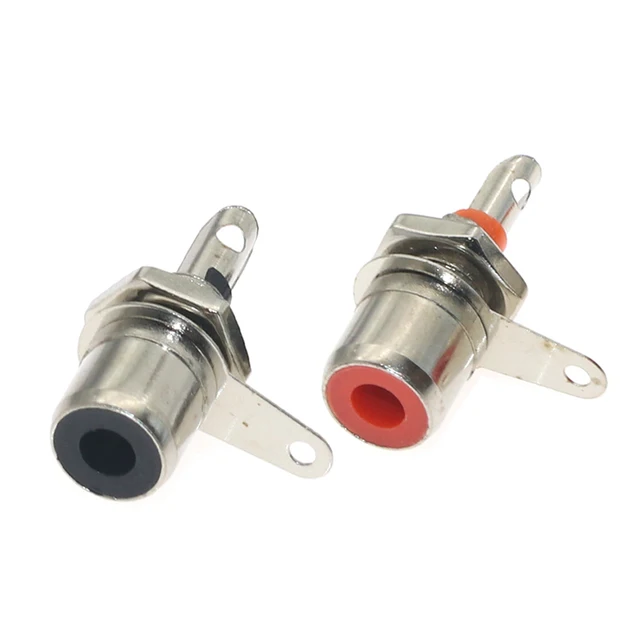 Conectores de Audio pequeños RCA 512 hembra de Metal, Conector de Cable, terminales eléctricos, enchufe para Cable, 36V, 10 unids/lote|Conectores| - AliExpress
