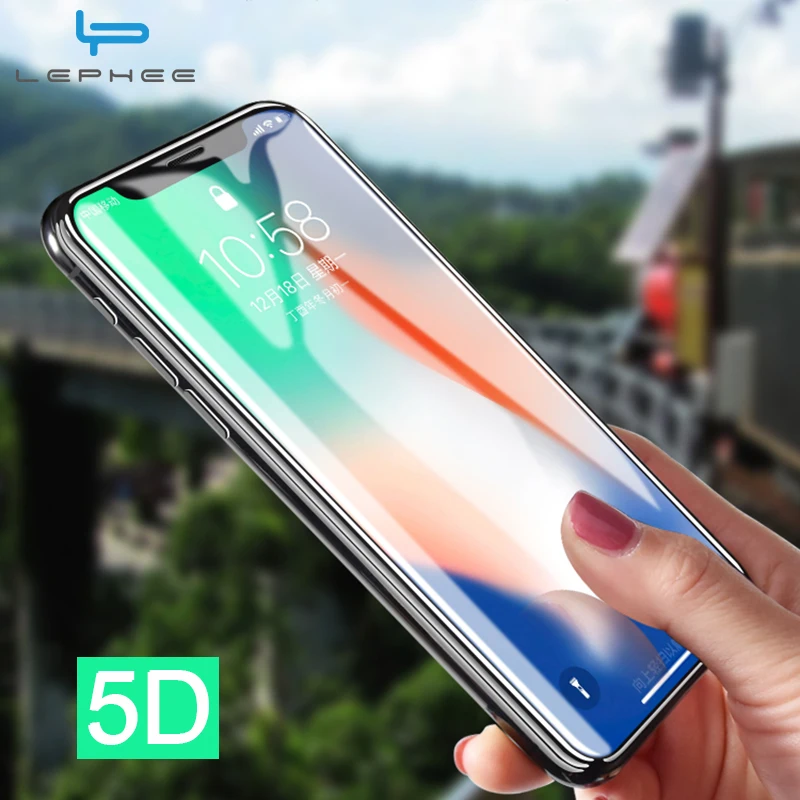 

5D Glass On For iPhone X XR XS Max 8 7 6 6s Plus Tempered Glass Cover for iPhone 11 ProMax 2019 Screen Protector Protective Film