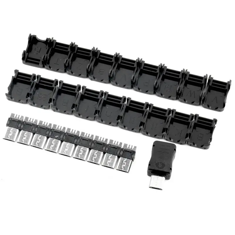 20 шт./лот штекер Micro USB 5 Pin T Port с пластиковой крышкой Прямая поставка|Соединители| |