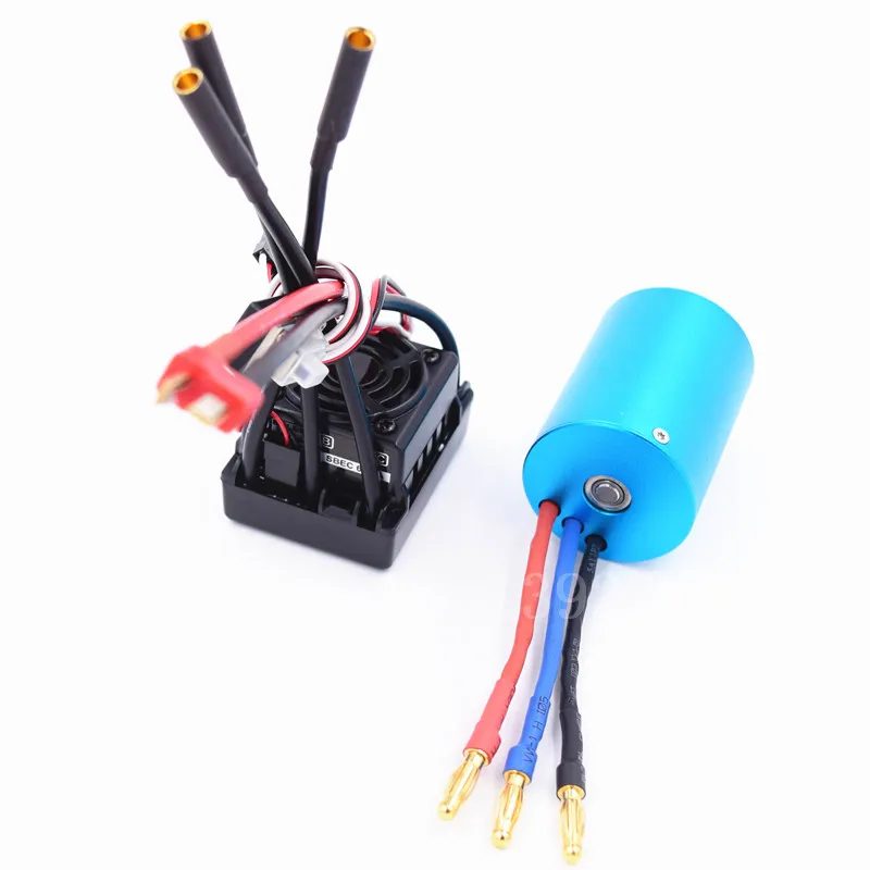 RC 107051 (03302) 3650 бесщеточный 540 мотор + 50A водонепроницаемый ESC 3300KV для моделей 1/10 Scale 2S