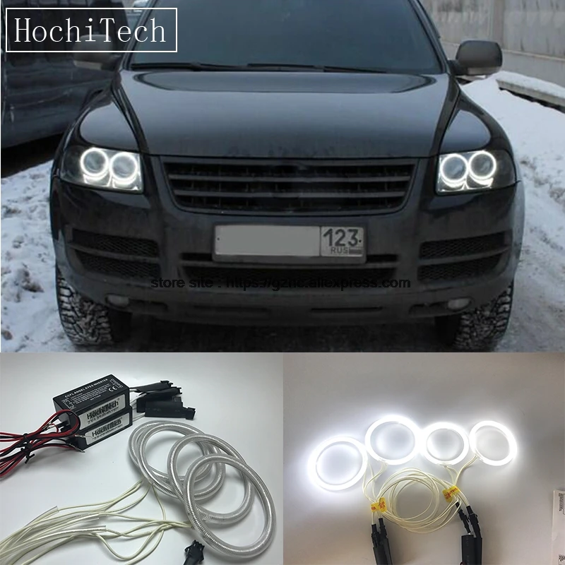 HochiTech для Volkswagen VW Touareg 2003-2006 ультра ярсветильник дневной свет DRL CCFL глаза ангела