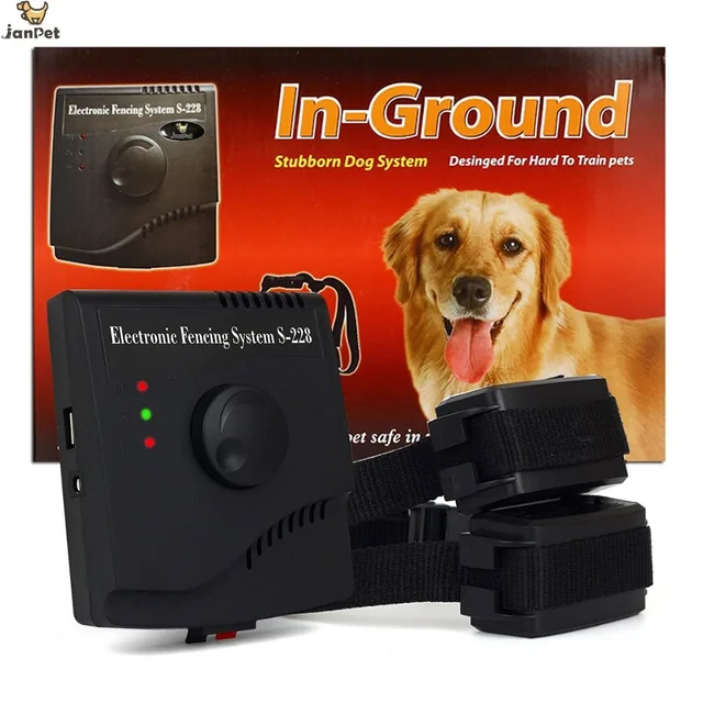 JANPET 2 Dogs Electric Fence System Rechargeable Waterproof Electric