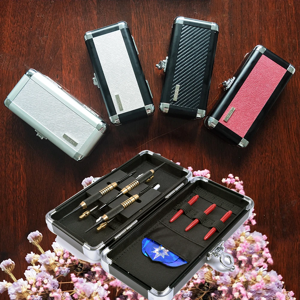 Estuche de aluminio portátil para guardar dardos, caja organizadora de soporte para regalo cumpleaños, compatible con dardos blandos y duros, Accy|Dardos| - AliExpress