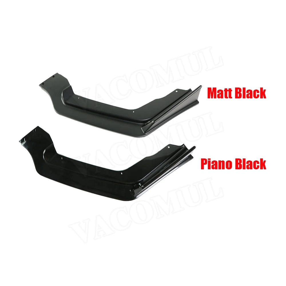 Para Q50 2018 3 piezas ABS coche parachoques delantero labio Spoiler Splitters para Infiniti Q50S 2014-2019 Auto Exterior piezas cabeza barbilla pala