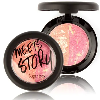 

1 pcs Professional Facial Blush Baked Blush + Brush Benifit Blush Palette 8 Color Options Brand Makeup Sugar Box
