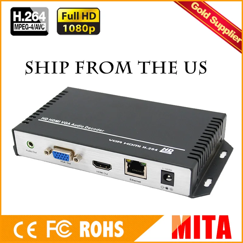 HD H.264 MPEG-4 AVC HDMI+VGA RTMP decoder for Live Streaming with UDP TCP HD H.264 MPEG-4 AVC HDMI+VGA RTMP decoder for Live Streaming with UDP TCP