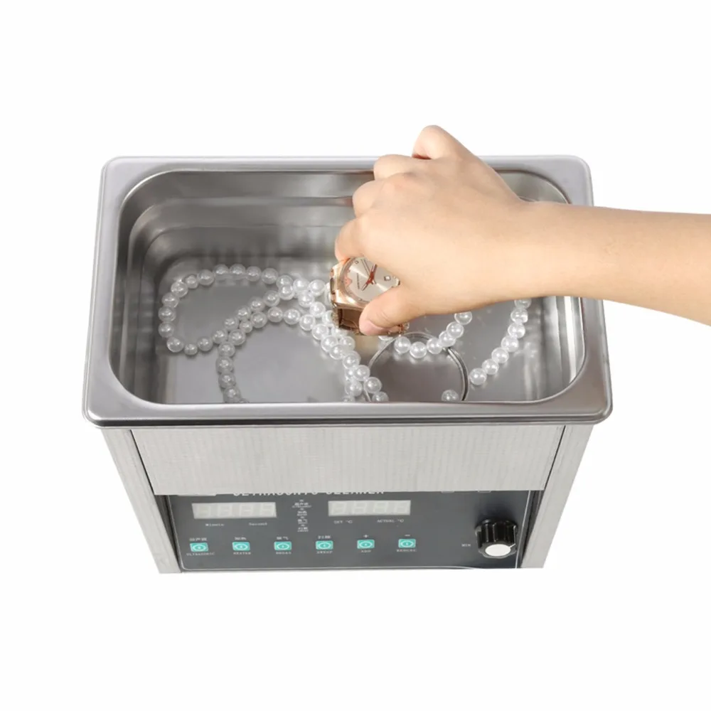 

220V 10L Industry Heated Ultrasonic Cleaner DIGITAL STAINLESS ULTRASONIC CLEANER ULTRA SONIC BATH CLEANING TIMER HEATE