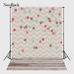 NeoBack 5x7ft виниловая ткань новорожденного зигзаг точки на день рождения узор Фоны с принтом Студия фото фоны P0938