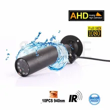 Sony IMX323 Senor Мини Пуля Водонепроницаемый 1080P Мини AHD камера ночного видения 10 шт. IR 940nm безопасности наружного видеонаблюдения Мини камера