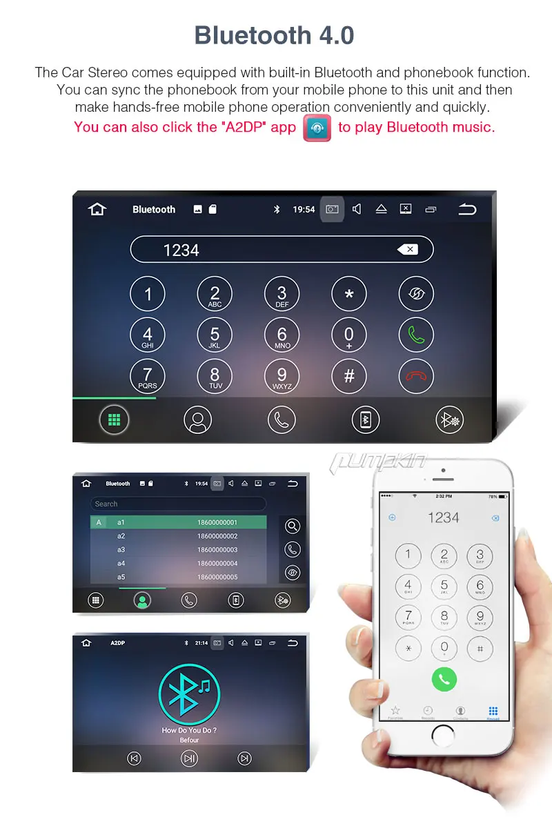 Discount Pumpkin 2 Din7" Android 7.1 Car Multimedia DVD Player For Audi A3 2003-2011 GPS Navigation Car Stereo Wifi FM Rds Radio Headunit 16