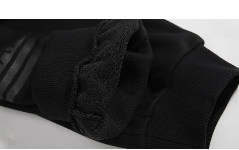 Пионерский лагерь бренд на осень-зиму толстые мужские штаны наивысшего качества повседневные мужские модные флисовые брюки черные теплые спортивные штаны 622136