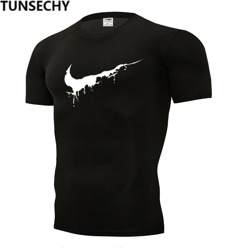 

Summer 2019 o collar short sleeve shirt casual men and women fitness T-shirt simple solid color print street style