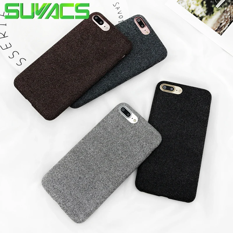 

SUYACS Canvas Case For iPhone XS MAX XR 6.1" 6.5" X 6 6S 7 8 Plus Plain Soft Fashion Protective Phone Back Cover Case Coque Bags