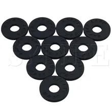 10 штук гитарные Хранители ремень Замок 25 мм OD 9 мм ID музыкальные аксессуары черный \