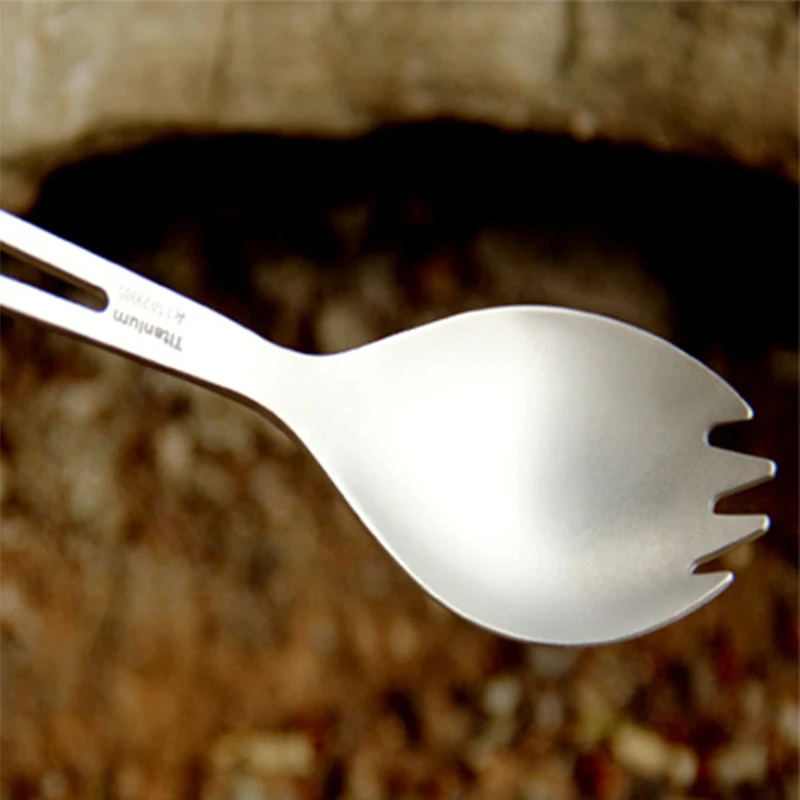 Keith,, титановая вилка Spork для кемпинга, путешествий, пикника, переносная титановая ложка, вилка со штопором, Ультралегкая, 15 г, Ti5311