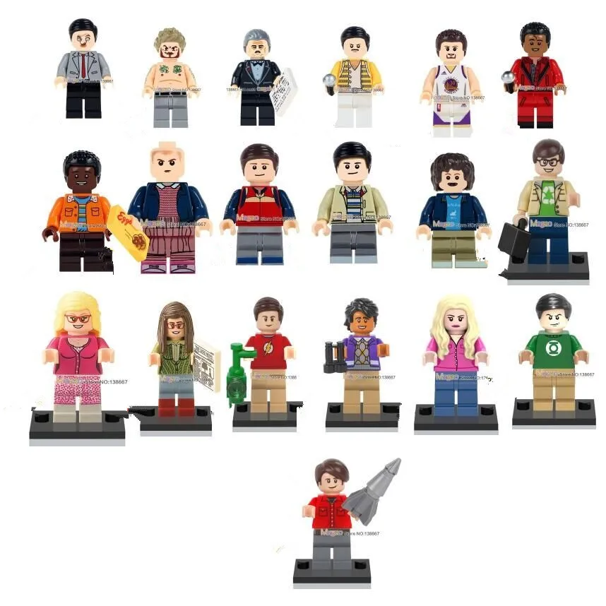 

Single sale Mr. Bean David Beckham Lucas Eleven She I do Baby Toys Action s Building BLocks Bricks Gits Toys