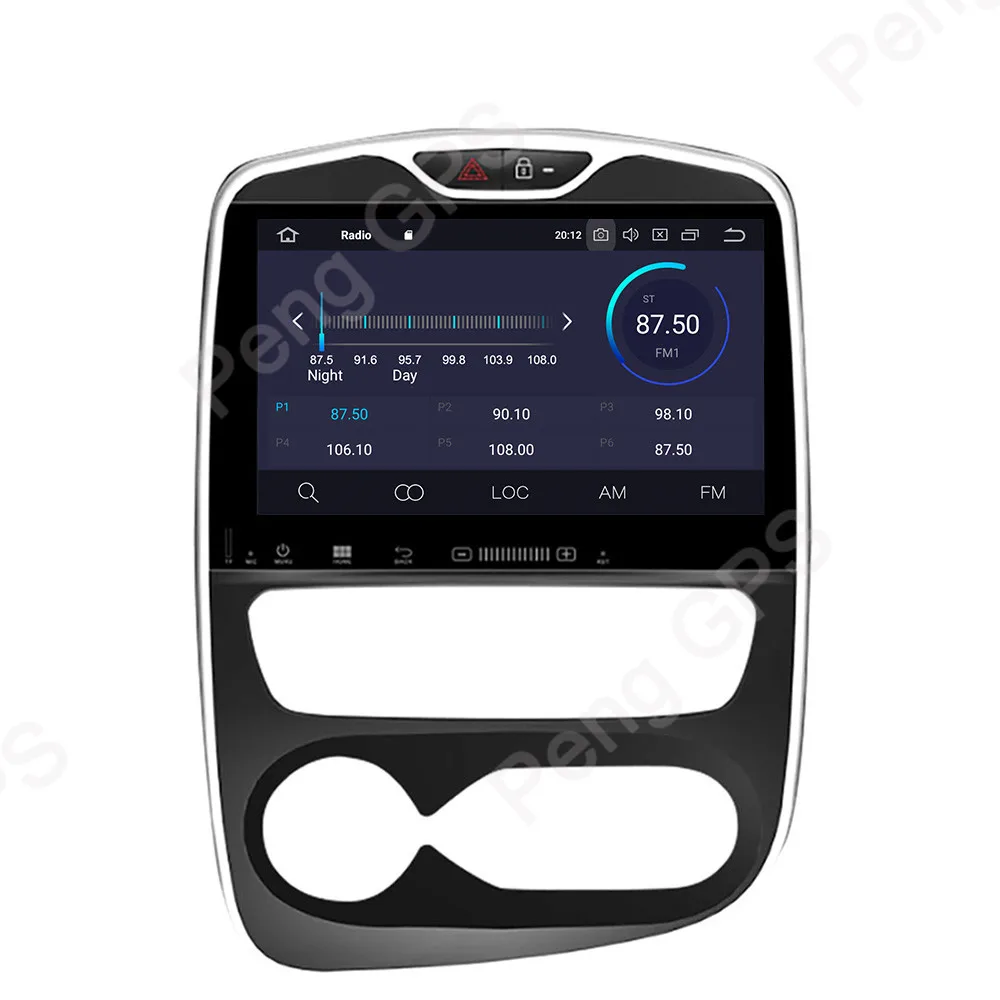 2Din Android 9,0 автомобильный gps-навигация, dvd-плеер для Renault Clio 2013- Octa Core 1024*600 10,1 дюймов ips экран видео головное устройство