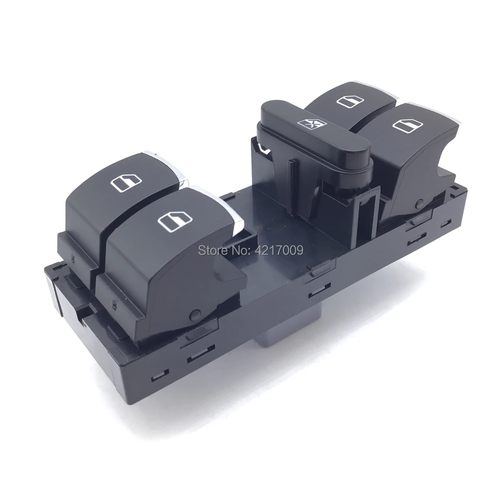 5 Nd959857 Per Vw Touran Tiguan Passat B6 B7 Cc Golf Mk5 Mk6 Jetta Iii Amarok Driver Side Master Window Controller Switch Chrome