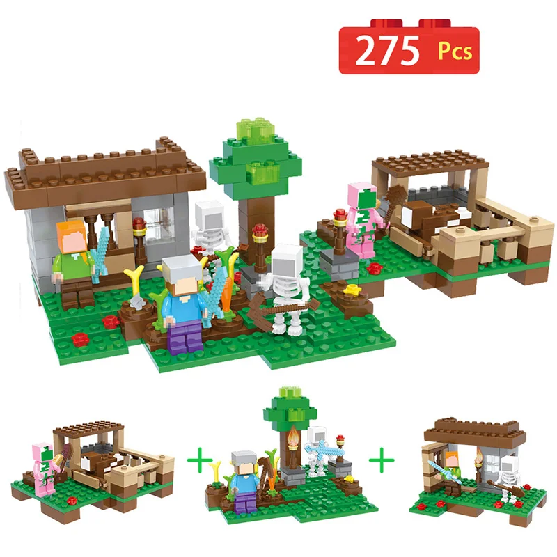 

The My World Of Melon Farm Gift Compatible With LegoINGLYS Minecrafted 21138 Building Block Education Toys For Children