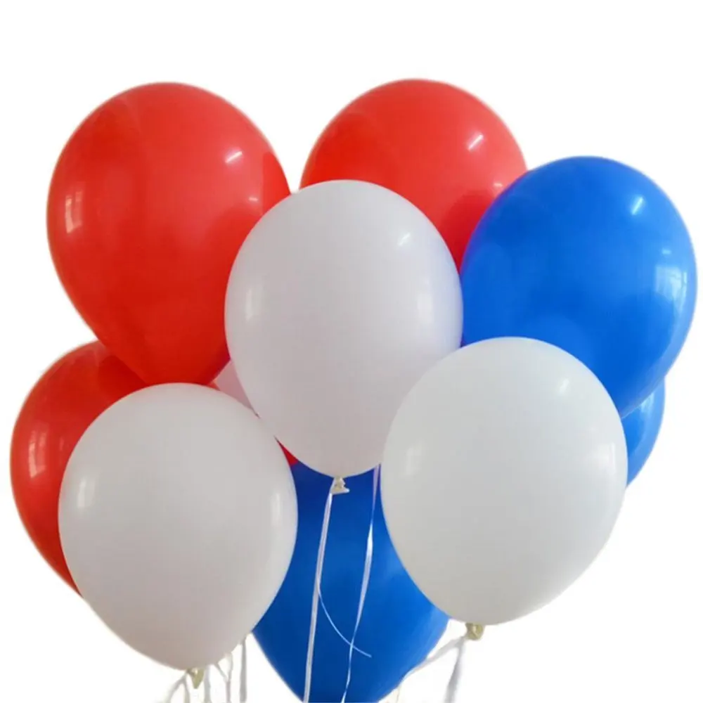 

50pcs Quality Balloon Latex Balloons Birthday Wedding & Engagement Party Decoration and Events 10" White/Blue/Red /balck