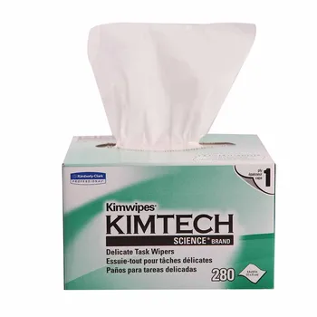 

Free Shipping 280Pcs/box Fiber Optic Cleaner Wipe Kimwipes Dustfree Cleaning Paper in stock