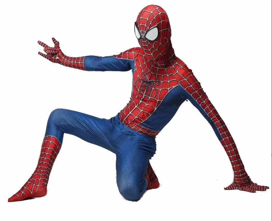 

Free Shipping Adult Kids Spider-Man 3 Raimi Spiderman Cosplay Costume Zentai Superhero Bodysuit Suit Jumpsuits