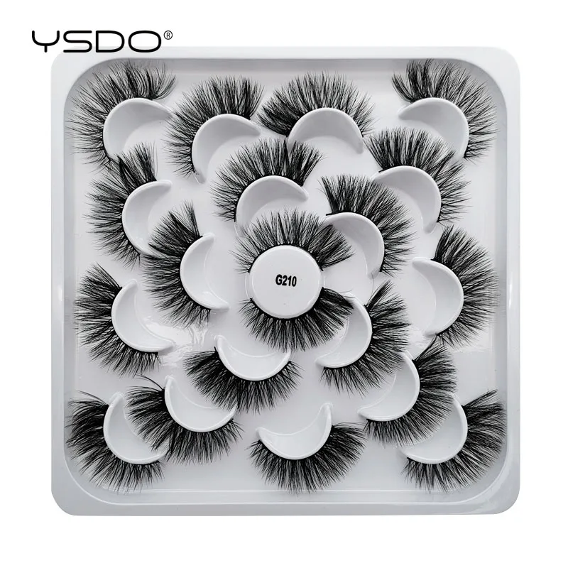 

YSDO 10 pairs mink lashes natural soft false eyelashes makeup 3d mink eyelashes lashes extensions maquiagem fake lashes cilios