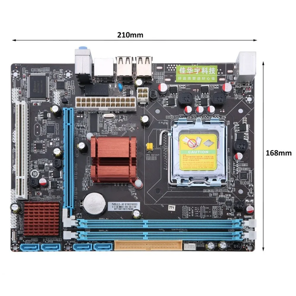 P45 настольная материнская плата, материнская плата с разъемом LGA 771/775 2 DDR3 8 GB, двойная плата DDR3 1066 1333 MHz, компьютерная гигабитная материнская плата Ethernet