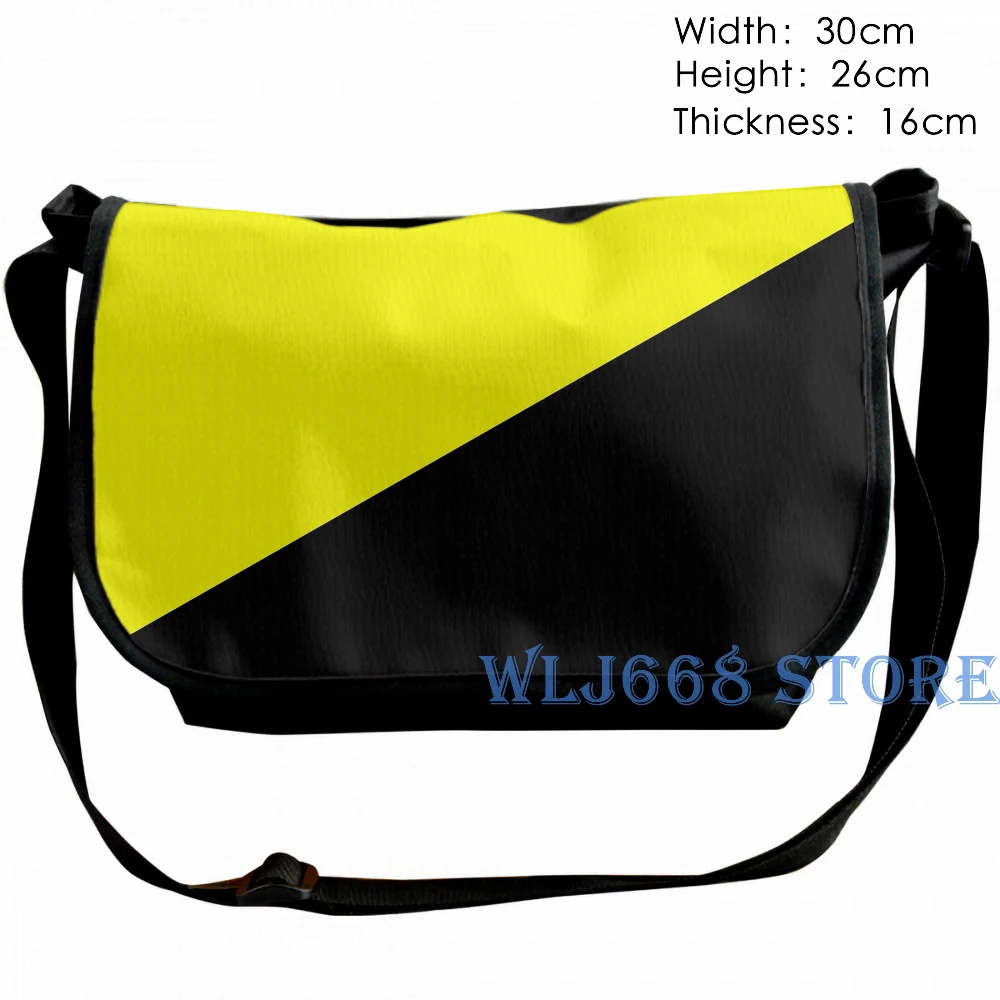 Забавные сумки на плечо с графическим принтом для женщин, рюкзак на одно плечо с анархо-капиталистическим флагом, сумка для путешествий для мужчин, спортивная сумка