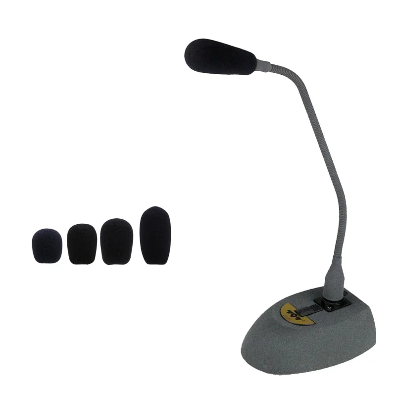 

Microphone sponge cover mike megaphone case Foam sleeve sheath jacket black 5pcs
