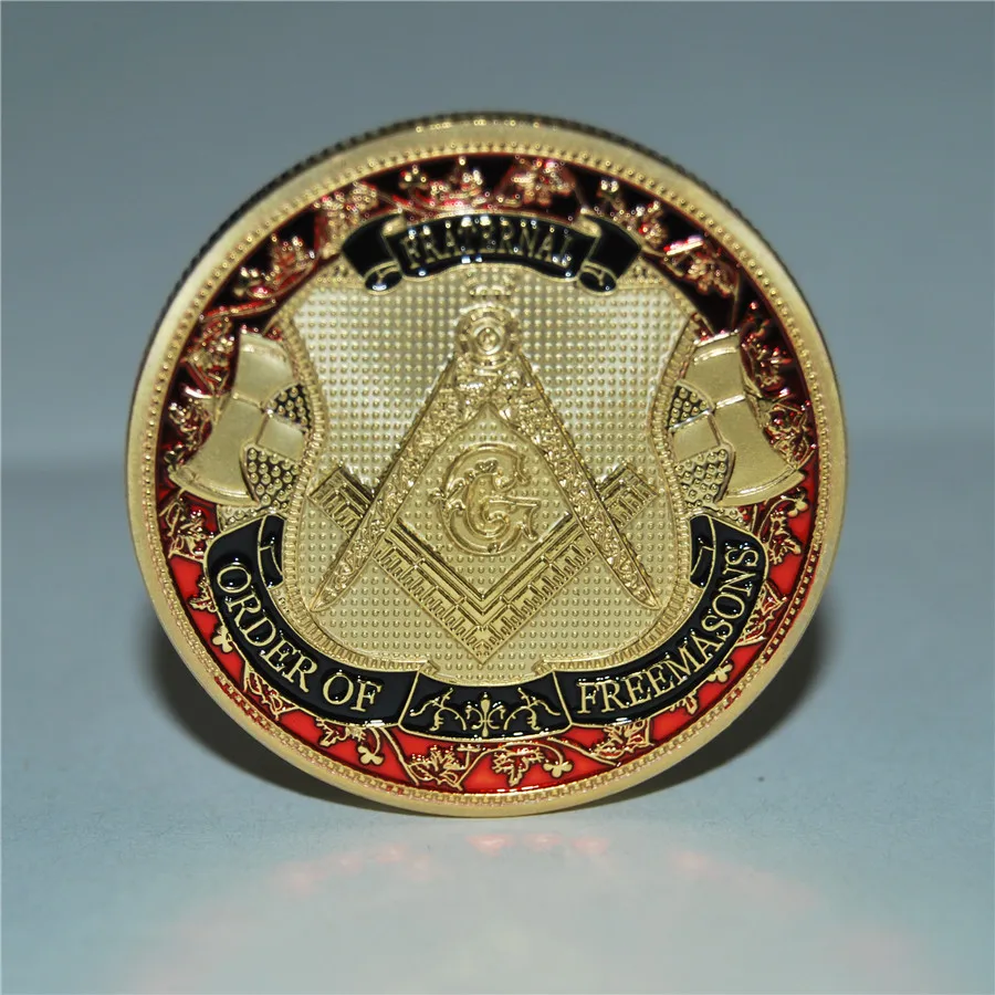 Заказ масонов масонские монеты художественные коллекционные вещи, масонские символические монеты, 2 шт./лот