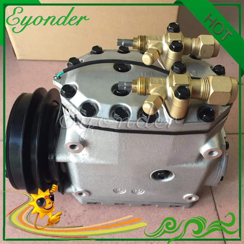 

AC A/C Air Conditioning Compressor Cooling Pump for Valeo TM19 DKP-19 for Mitsubishi Bus Truck CMA22242 1B 24V 24 Volt