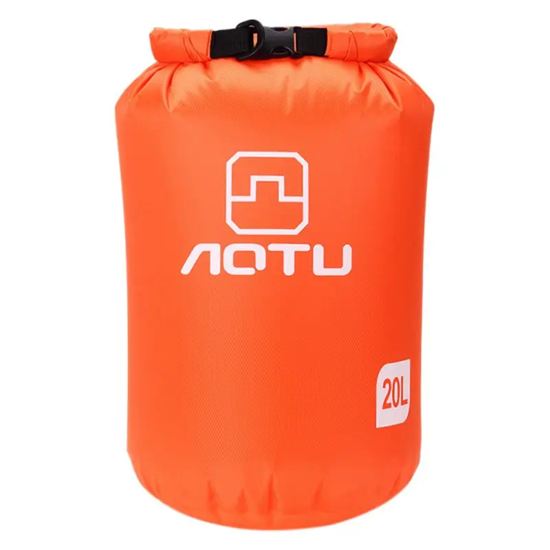 orange Aotu портативный 20L водонепроницаемый мешок для хранения сухой мешок для сплав на каноэ каяках для спорта, прогулок на свежем воздухе, походов, снаряжение для путешествий - Цвет: orange