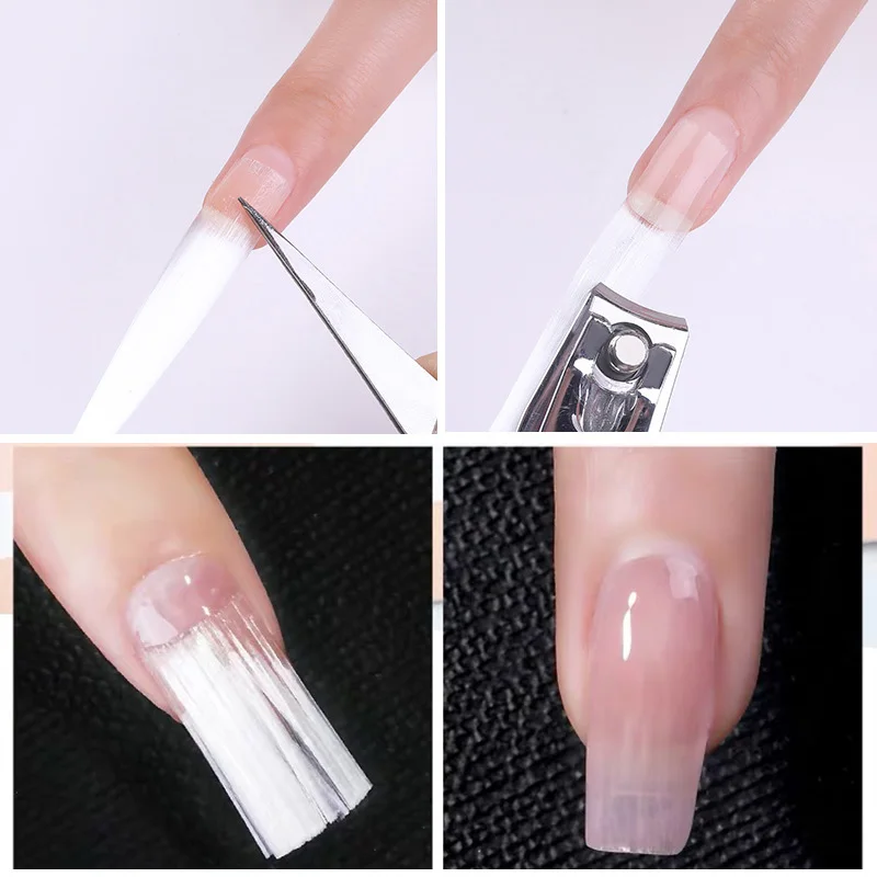 Гвоздь Fibernails, гвоздь для наращивания, стекло Fibernails, акриловые наконечники, волокно, стекло для ногтей, шелковое наращивание, маникюр, искусство