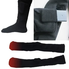 Для мужчин Для женщин профессиональный Термальность хлопок Батарея Мощность нагревается Носки спортивные лыжные носки на зиму, удерживающие Утеплитель для ног Электрический теплые носки