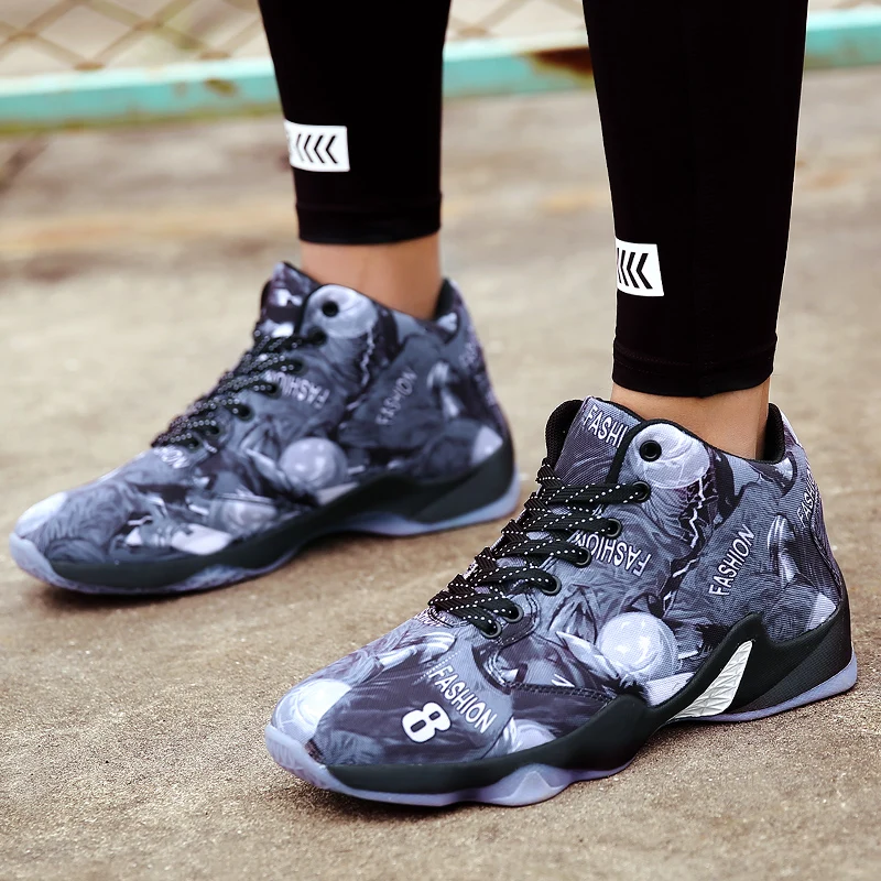 Men Basketball Shoes Male Street Basketball Culture Sports Shoes High