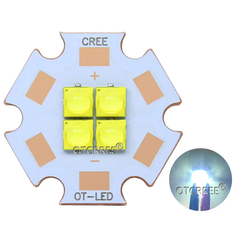 Cree XPG3 XP-G3 3V 6V 12V4Chips 10W-24W High Power LED Emitter Cool White / Warm White / Neutral White Colors on 20mm Copper PCB