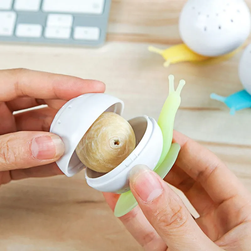 

New Snail Car Fragrance Box Air Freshener Solid Natural Perfume Aromatherapy Car Bedroom Fragrance Box Air Freshener