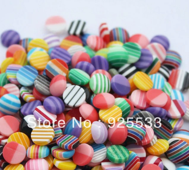 Бесплатная доставка 500 шт. 8 мм разноцветные радужные полимерные бусины круглые