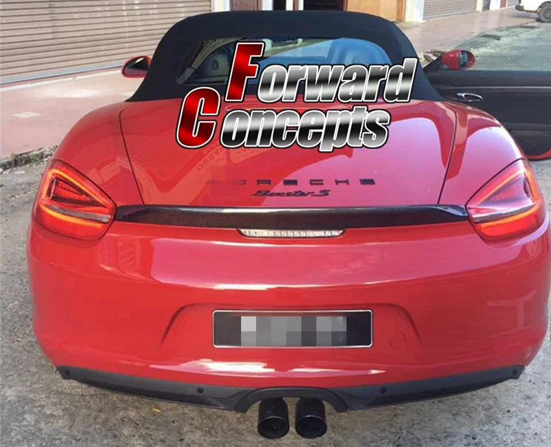 

For Carbon Fiber 14-16 Boxster Cayman 981 REAR WING TRUNK SPOILER