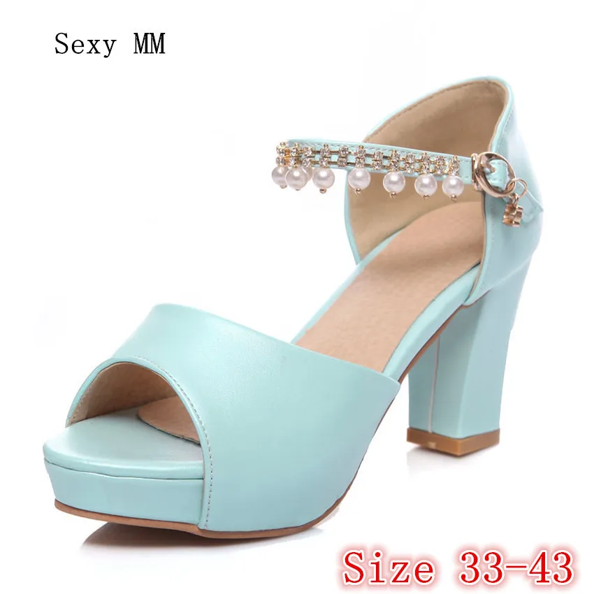 

Summer Pumps Women Peep Toe High Heels Party Wedding Platform Gladiator Sandals Woman High Heel Shoes Plus Size 33 - 40 41 42 43