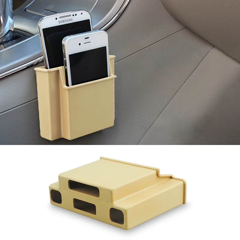 

Car Organizer Cell Phone HolderMulti-use Storage Boxes Car Storage Box for Volkswagen VW Passat b8 Jeep Renegade Hyundai Tucson