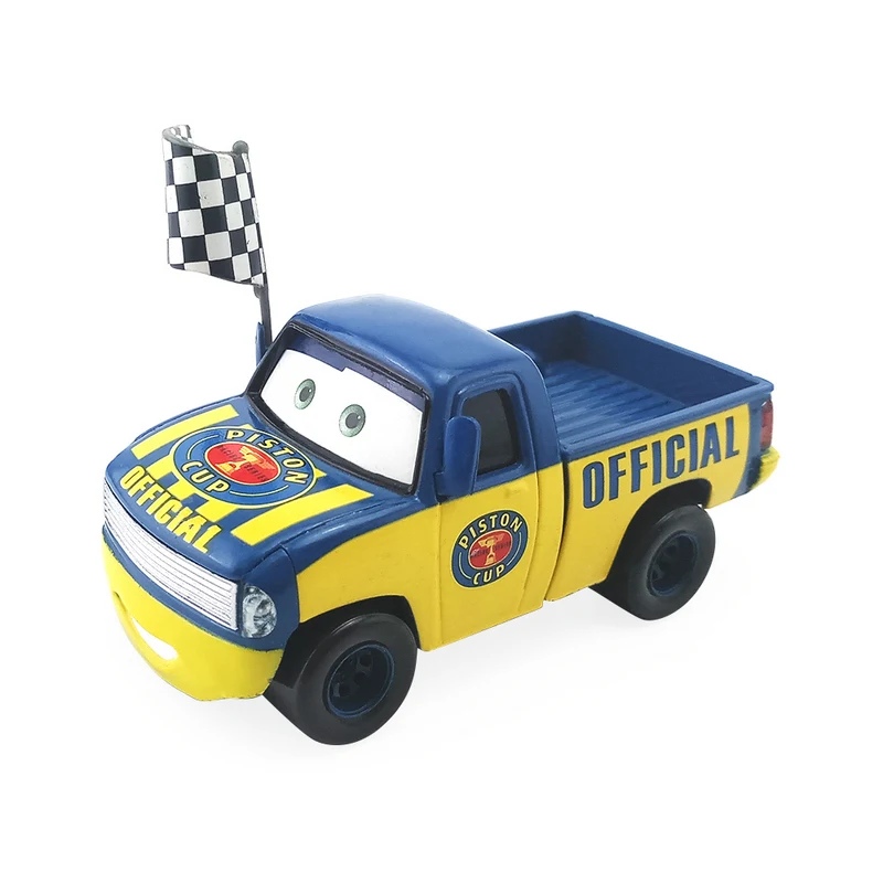 Disney Pixar Cars Dexter Hoover With Checkered Flag 155 Diecast Metal