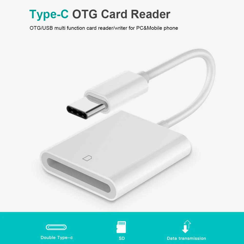 USB 3,1 тип-c кардридер usb тип-c для SD OTG карты памяти адаптер для Mac Pro мобильный телефон планшетный ПК