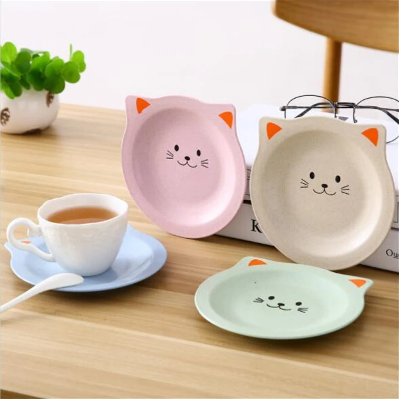 

Creative Cat Placemat Coasters Waterproof Japanese Kitchen Hot Pad Snack Dish Plate Non-slip Pot Mat Cup Mat