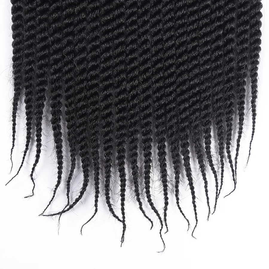 Refined 22Roots/pack Medium Diameter Crochet Braids Senegalese Twist Hair Extensions Ombre Brown Grey Burgundy Synthetic Braid