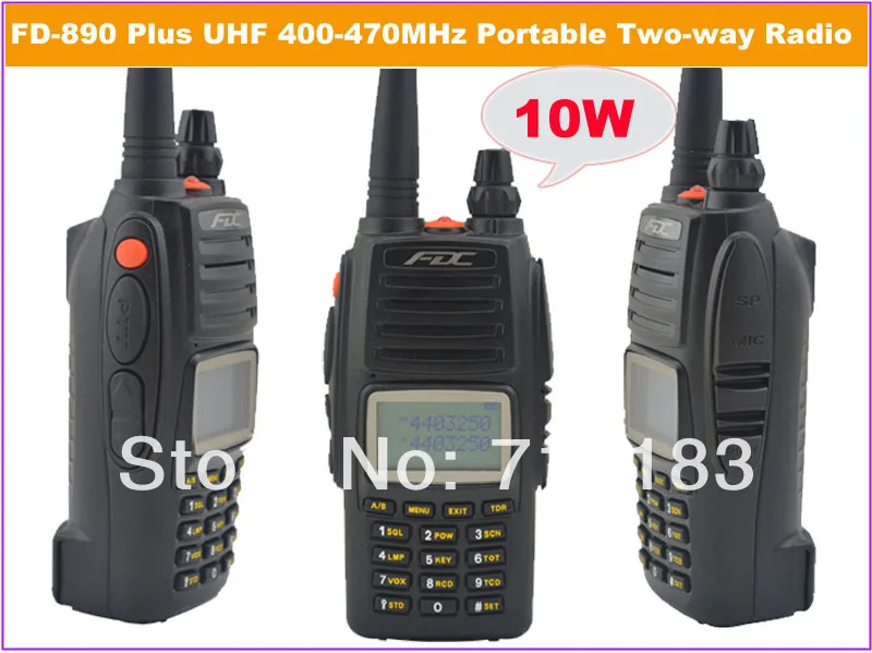 

2014 March New Arrival FDC FD-890 Plus 10Watt UHF 400-470MHz Professional FM Transceiver