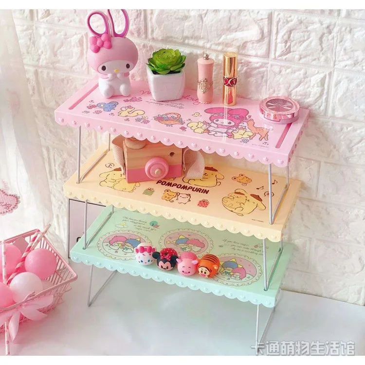 

IVYYE 1PCS Twin Star Melody Fashion Anime Storage Holders Racks Home Room Decoration Makeup Shelf Girls Gifts NEW