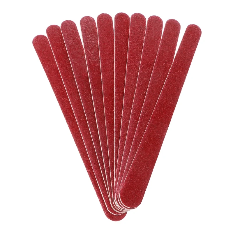 

GUJHUI 10Pcs/Set Nail Art Sanding Files Polish Acrylic Sandpaper Buffer Manicure Set Tools